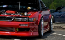 Открытый капот Nissan Silvia/SX